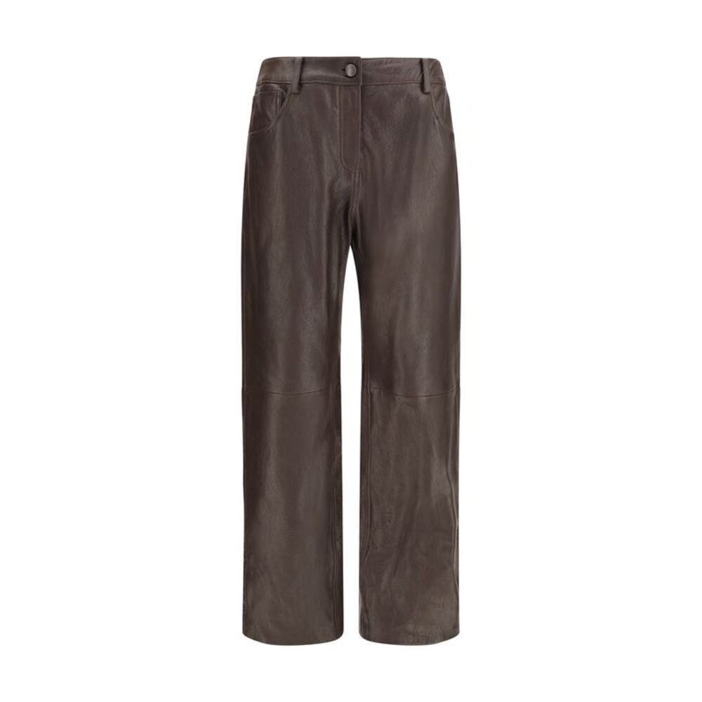 Magda Butrym Women Straight-Leg Leather Pants